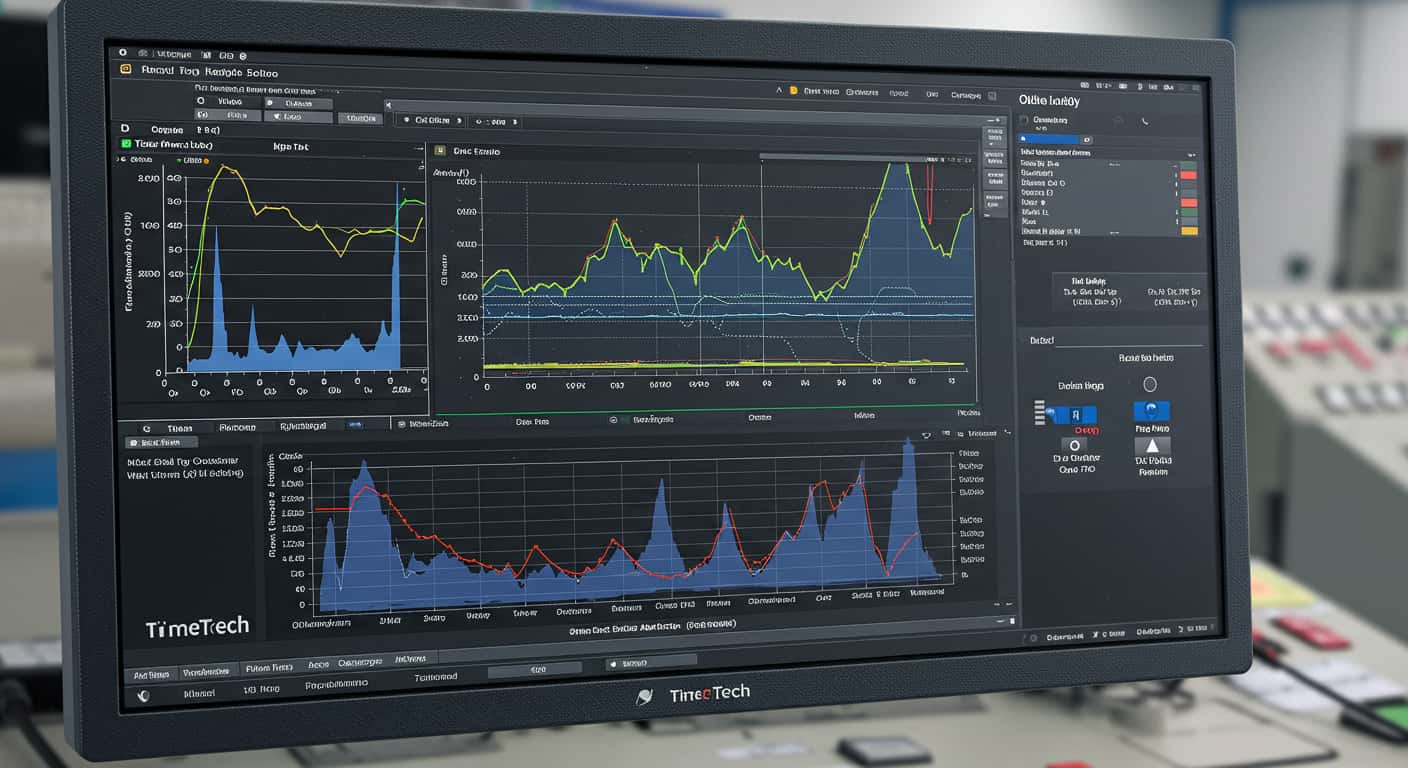 شاشة اتجاهات تاريخية في SCADA